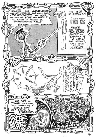 Illustration for article titled Read Timothy Leary's brain-melting comic about space migration and the future of human consciousness